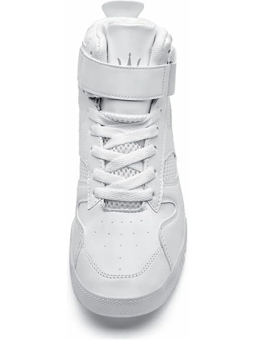 Women's White Tennis Shoes Casual Lace Up High Top Athletic Running Sneakers